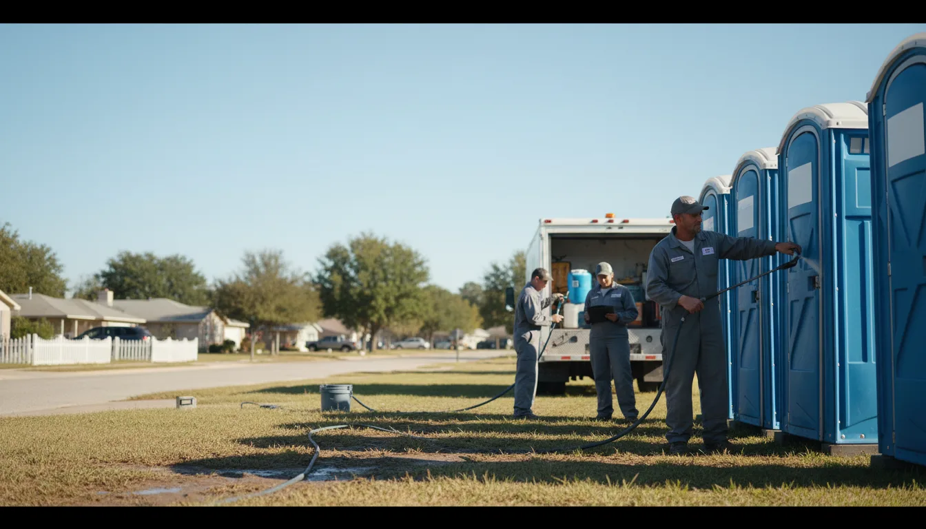 Long-Term Portable Toilet Rental in Pleasant Lake, MI near me